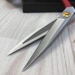 10-Inch Tailoring Scissors with Thread Cutter – Red Handle - Image 4