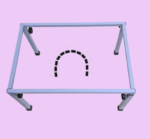 Metal Box Aari Work Stand - 24 x 16 Inch