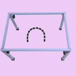 Metal Box Aari Work Stand - 24 x 16 Inch