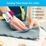 Magnetic Sewing Pincushion Wristband (Random Colour) with Flannelette Bag | Silicone Magnetic Pin Holder Bracelet for Quilting, Sewing Pins & Hair Clips - Image 2