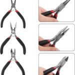 3 Types Cutting Plier Set for Jewellery Making – Side Cutter, Wire Cutter & End Cutter Pliers – Professional DIY Jewellery Tools Kit
