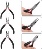 3 Types Cutting Plier Set for Jewellery Making – Side Cutter, Wire Cutter & End Cutter Pliers – Professional DIY Jewellery Tools Kit