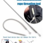 Stainless Steel Flexible Spring Drawstring Threading Tool | Bendable Multi-Purpose Elastic & Rope Threader for Sewing, Tailoring & Craft Work