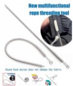 Stainless Steel Flexible Spring Drawstring Threading Tool | Bendable Multi-Purpose Elastic & Rope Threader for Sewing, Tailoring & Craft Work
