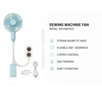 Sewing Machine Magnetic USB Charging Fan | Portable Mini Cooling Fan with Flexible Neck for Tailoring & Embroidery Work - Image 2