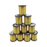 A1 Zari Thread Pack of 10 Gold Colour | Embroidery & Aari Work Thread