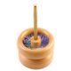 Wooden bead loader beading spinner tool with curved needles for seed beads jewellery making