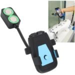 Sewing machine mobile phone holder with double magnet and flexible 360 degree rotation stand