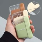 Portable Magnetic Needle Storage Box with Pin Holder | Sewing Organizer - Image 2