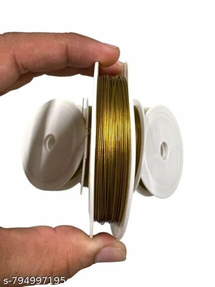 gold gear wire rolls for jewellery making – view 2 – Lavanya's Mart