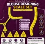 Manan Blouse Cutting Scale Set 8 Pcs – 3 Dart Pattern Rulers – view 4 – Lavanya's Mart