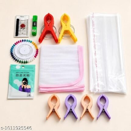 Saree Pre Pleating Mega Kit – Clips, Mat, Pins & Covers – Lavanya's Mart