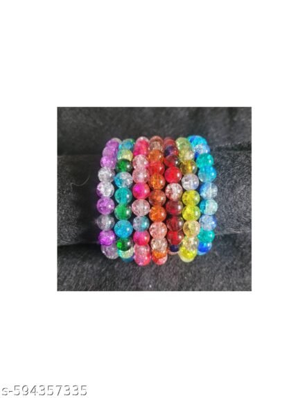 crackle glass beads 8mm for jewellery making – view 2 – Lavanya's Mart